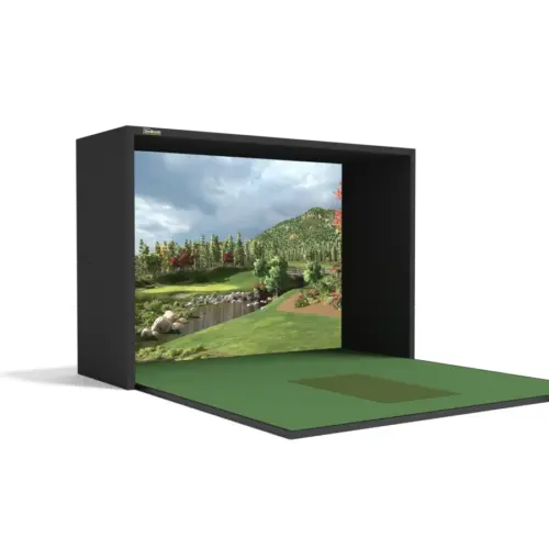 SimBooth 1 - Golf Simulator Booth - 152-Inch Screen