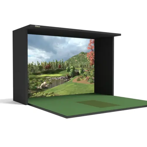 SimBooth 2 - Golf Simulator Booth - 172-Inch Screen
