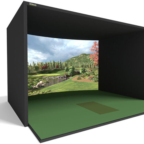 SimBooth 4 - Golf Simulator Booth - 218-Inch Screen